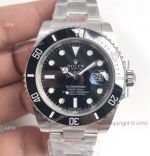 NEW UPGRADED V8 904L Rolex Submariner Black Face Swiss ETA 3135 Watch 40mm